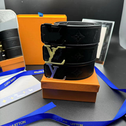 New L Belt Smooth Buckle V-shaped